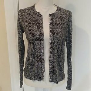 Loft Button Cotton Cardigan Long Sleeve